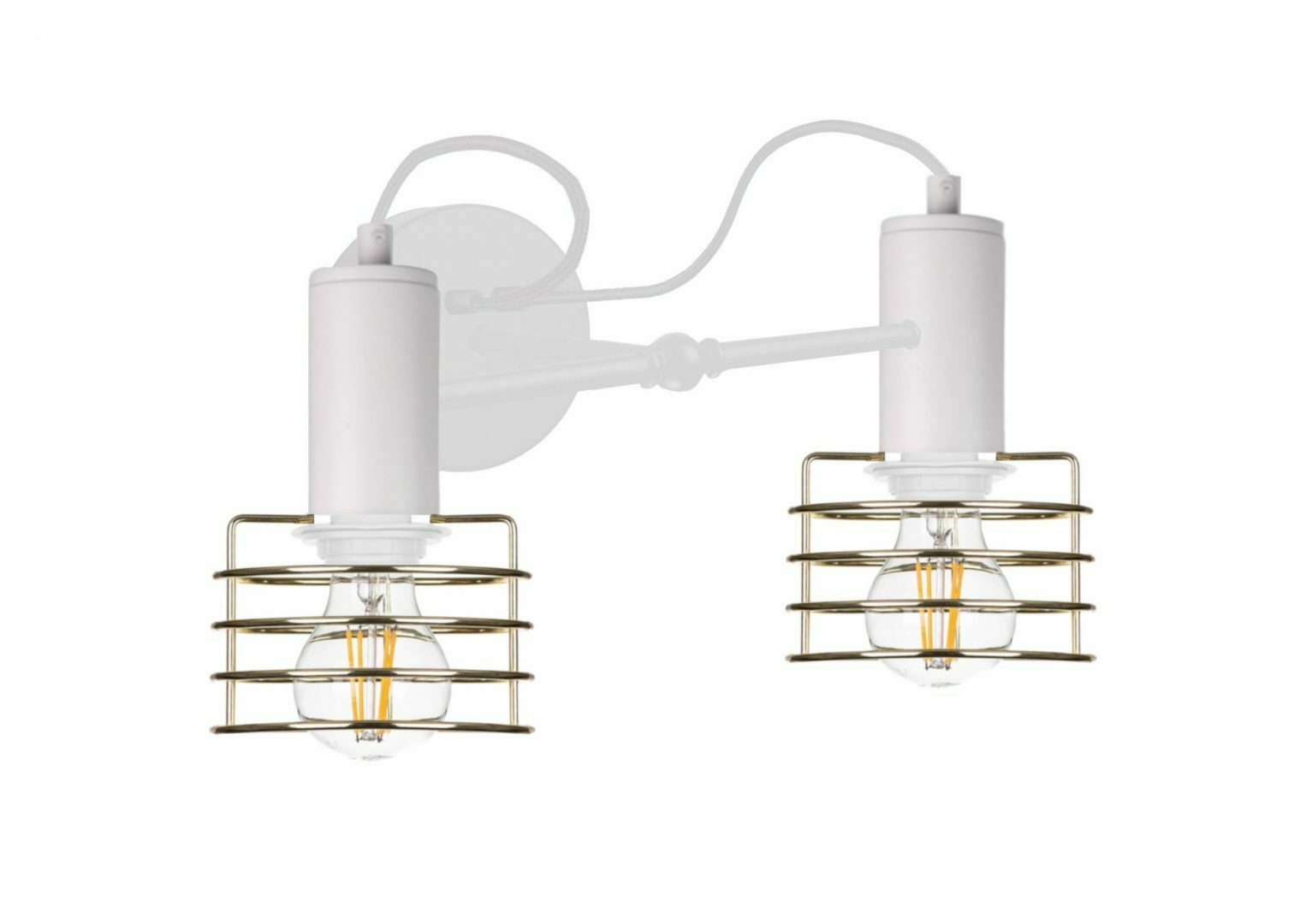 Jelölje be Fali lámpa 2xE27 RUNE WHITE / GOLD Fali lámpa 2xE27 RUNE WHITE / GOLD