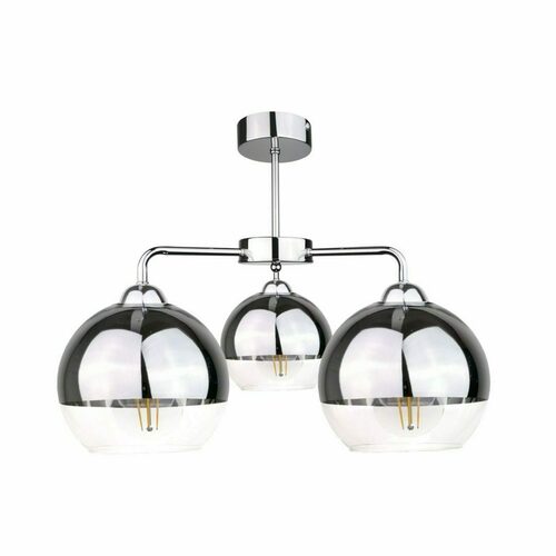 Jelölje be Keter Lighting ICE SILVER mennyezeti lámpa, ezüst, 3×E27, 40 cm