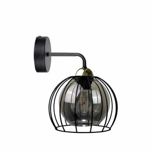 Jelölje be Fali lámpa 1xE27 SOLO BLACK / GOLD