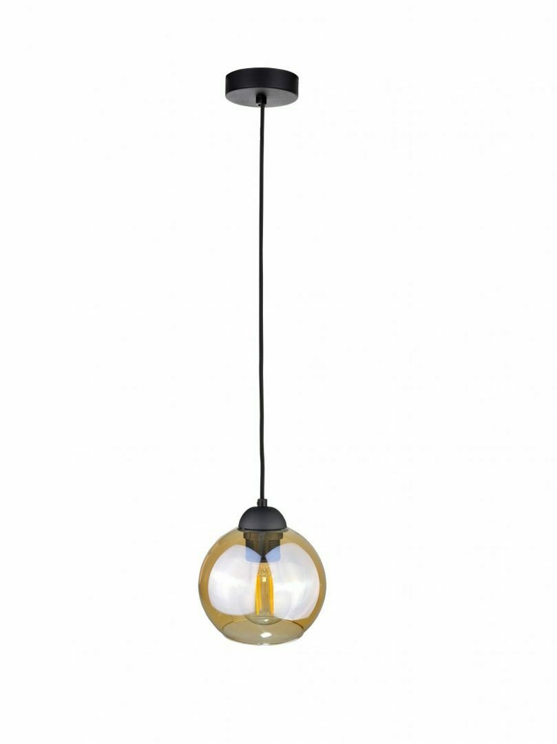 Jelölje be Függesztett lámpa 1xE27 AMBRE BLACK Függesztett lámpa 1xE27 AMBRE BLACK