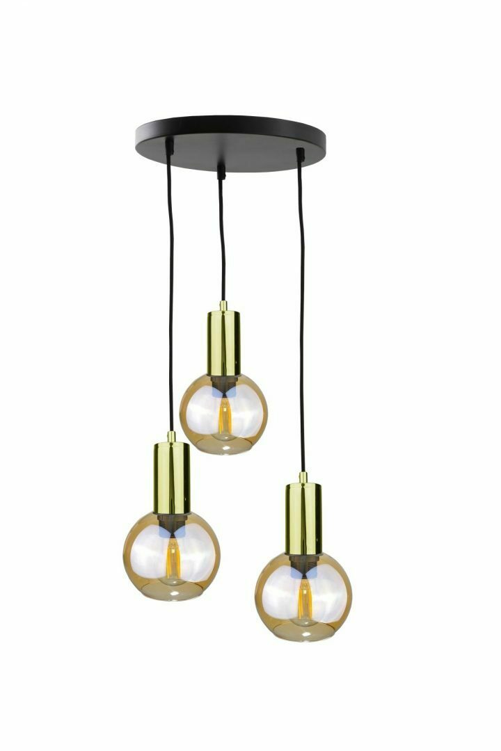 Jelölje be Függesztett lámpa 3xE27 JANTAR GOLD Függesztett lámpa 3xE27 JANTAR GOLD