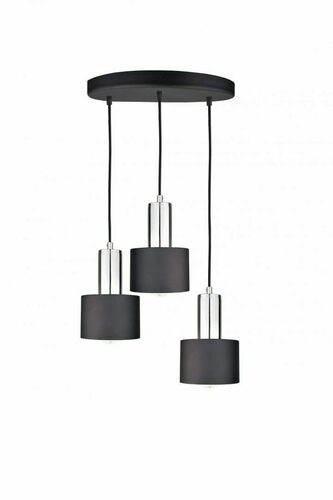 Jelölje be Keter Lighting Luce Black Silver függőlámpa 3×E27, 30 cm, 2056