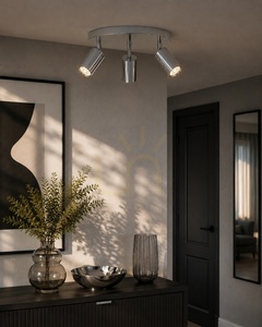 Keter Lighting EYE SILVER 2100 mennyezeti spotlámpa, króm, 3×GU10, Ø30 cm small 1