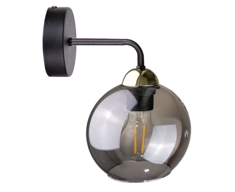 Jelölje be Fali lámpa 1xE27 COSMO BLACK / GOLD Fali lámpa 1xE27 COSMO BLACK / GOLD