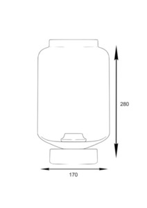 Stílusos asztali lámpa Leyte Table Transparent Famlight 1 Stílusos asztali lámpa Leyte Table Transparent Famlight small 1