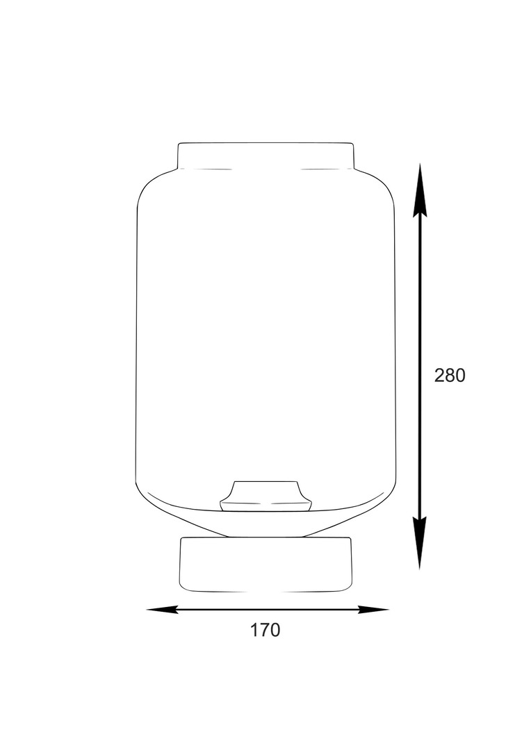 Kilátás Stílusos asztali lámpa Leyte Table Transparent Famlight Stílusos asztali lámpa Leyte Table Transparent Famlight