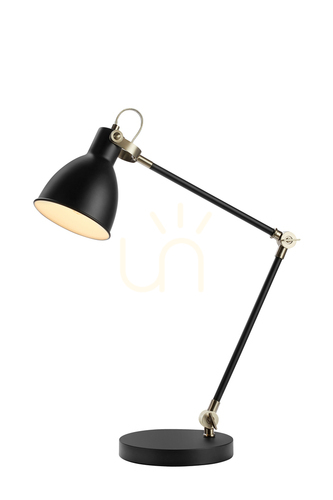 Jelölje be Asztali lámpa Markslojd HOUSE 107739 fekete fém 62 cm