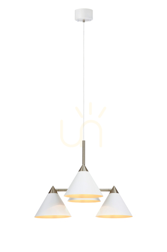 Jelölje be Függőlámpa Markslojd KLINT 108077 fehér fém 4xE14 57 cm