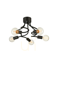 Plafon Markslojd Medusa 5 izzós fekete fém mennyezeti lámpa 70 cm 107931 small 0