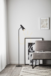 Padlólámpa Markslojd Peak 107900 fekete fém 138 cm small 1