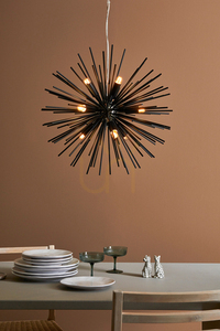 Függőlámpa Markslojd SOLEIL 108048 fekete fém 9 izzós 57 cm small 1