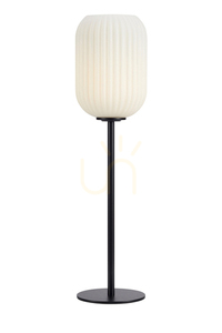 Asztali lámpa Markslojd CAVA 108252 fekete-fehér fém üveg 55 cm small 0
