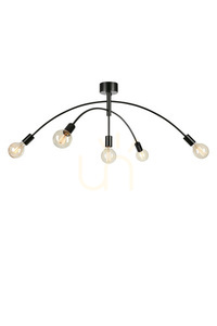 Plafon lámpa Markslojd CRUX 5 izzós fekete fém 108280 small 0