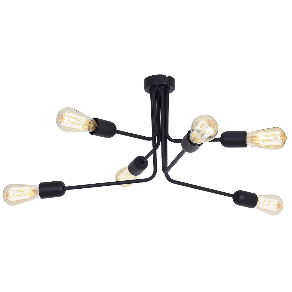 Jelölje be Plafond Aldex Eco 6 fekete 64 cm E27 LED 857K3 Plafond Aldex Eco 6 fekete 64 cm E27 LED 857K3