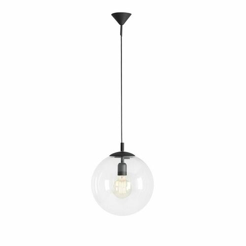 Jelölje be Aldex GLOBE Black fém-üveg függőlámpa E27 30 cm 562G5