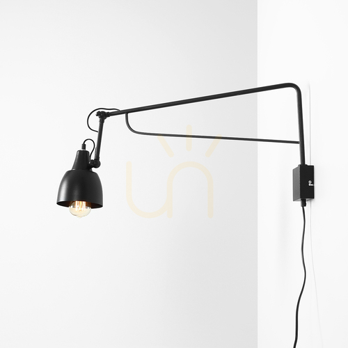 Jelölje be Fali lámpa Aldex SOHO WALL 2 BLACK 1002D1 kétkaros csuklós 2xE27 matt fekete
