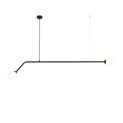 Jelölje be Függőlámpa Aldex Pure Black fekete fém-üveg E14 2x40W 1064H1