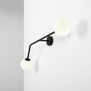 Fali lámpa Aldex Pure Black vízszintes 97 cm LED E14 2x40W 1064D1 small 2
