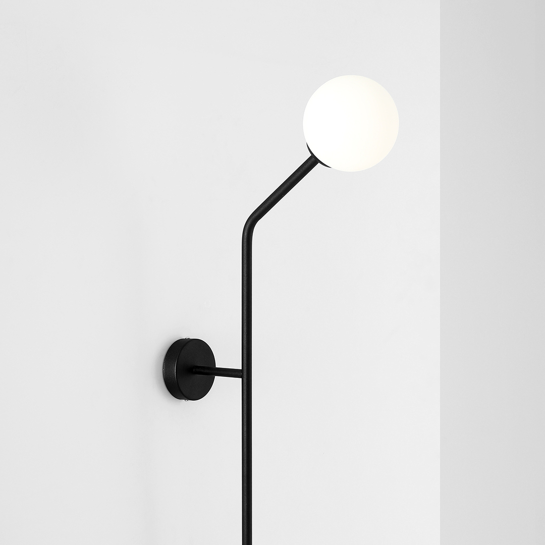 Kijelző Fali lámpa Aldex Pure Black fém üveg 2xE14 99cm 1064D1_2 Fali lámpa Aldex Pure Black fém üveg 2xE14 99cm 1064D1_2