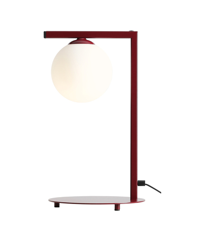 Jelölje be Asztali lámpa Aldex Zac vörösboros üveg-fém E14 LED 39 cm 1038B15_1
