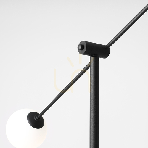 Jelölje be Aldex Ohio állólámpa, matt fekete, 2 × E14, 191 cm, 1081A1