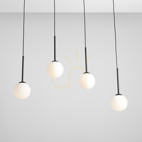 Jelölje be Aldex Bosso 4 függőlámpa, fekete, 4×E14, 100 cm, 1087L1
