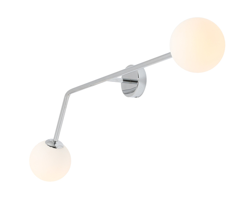 Jelölje be Aldex Fali lámpa Pure Chrome vízszintes 2xE14 97 cm 1064D4