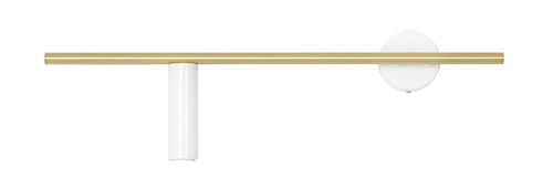Jelölje be Fali lámpa Aldex Trevo fehér sárgaréz balra 60cm SKU 1097C40