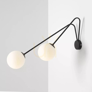 Aldex Holm L fekete fali lámpa, 2×E14, 72 cm, 1082D1_L small 3