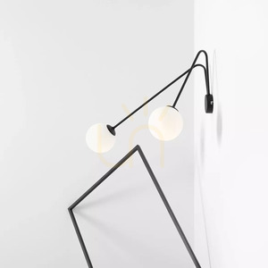 Aldex Holm L fekete fali lámpa, 2×E14, 72 cm, 1082D1_L small 5