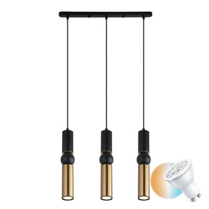 Italux fekete LED GU10 3 izzós függőlámpa PND-14290-3A-BK-BRO small 0