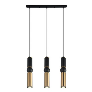 Italux fekete LED GU10 3 izzós függőlámpa PND-14290-3A-BK-BRO small 1