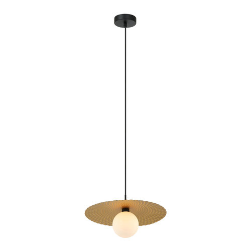 Jelölje be Függőlámpa Italux Malor fekete üveg acél G9 38 cm PND-4602-1-XL-GD