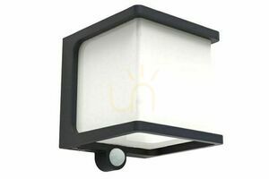 Kültéri fali lámpa Lutec DOBLO mozgásérzékelős LED 8W antracit 6940101125 small 0