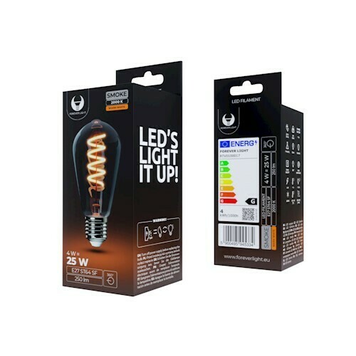Kilátás LED izzó izzó füzérekhez füstös 4W 2000K 250lm LED izzó izzó füzérekhez füstös 4W 2000K 250lm