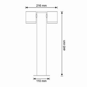 Profi PINO 2xGu10 kültéri állólámpa 3 Profi PINO 2xGu10 kültéri állólámpa small 3