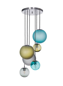 Bacan mennyezeti függőlámpa szett 6 db matt rozsdamentes acélból Famlight 0 Bacan mennyezeti függőlámpa szett 6 db matt rozsdamentes acélból Famlight small 0