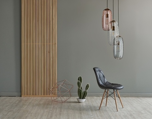 Jelölje be Famlight CHLOE függőlámpa set of 3, szürke, színtelen és barna üveg, antikolt sárgaréz
