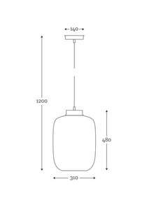 Famlight modern függőlámpa Laut szürke sárgaréz small 4