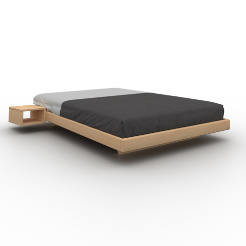 Ágy 140x200 tömör bükkfa WoodMan CARRE WUA-01469