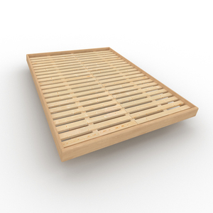 Ágy WoodMan CARRE 200x200 tömör bükkfa natúr, SKU WUA-01481 small 2