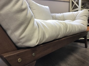 WoodMan Allegro kanapéágy bükkfa, dió/krém, 203 cm, WUA-00532 small 4