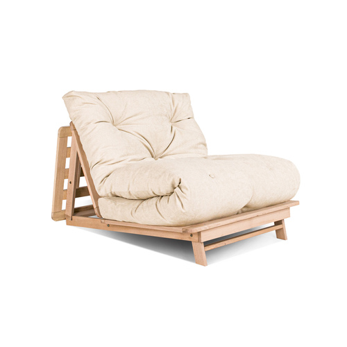 Jelölje be WoodMan LAYTI 90 futonfotel, bükk, Natural/krém WUA-00879