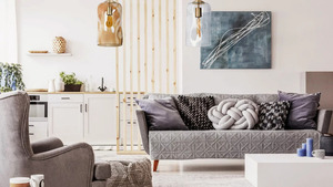Modern üveg függőlámpa Famlight RUU átlátszó, sárgaréz small 2