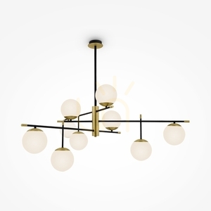 Maytoni Nostalgia csillár MOD048PL-09G fekete-arany 9×E14 131,5 cm small 0