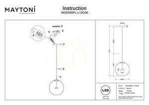 COMETA függesztett lámpa MOD056PL-L12G3K Maytoni small 7