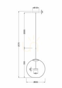 COMETA függesztett lámpa MOD056PL-L12G3K Maytoni small 8