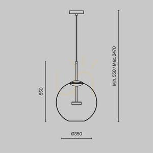 COMETA függesztett lámpa MOD056PL-L12G3K Maytoni small 9
