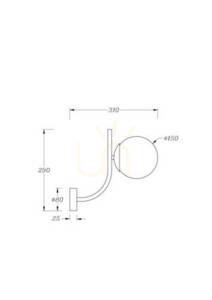 RENDEZ-VOUS fali lámpa MOD109WL-01BS Maytoni small 7