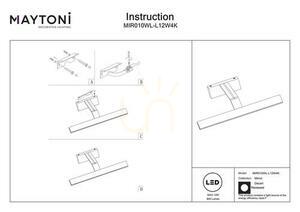 Maytoni Decart MIR010WL-L12W4K LED képvilágító lámpa 12W 4000K 52 cm fehér small 5